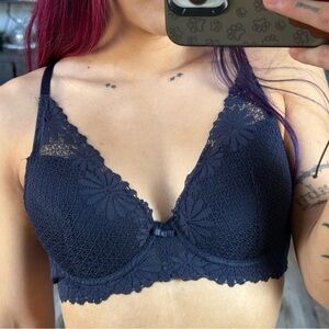 Navy blue bra
